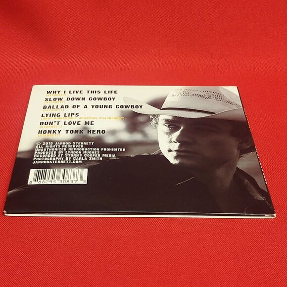 Jarrod Sterrett & The Hired Guns Honky Tonk Hero CD 2015 Signed - Picture 4 of 8
